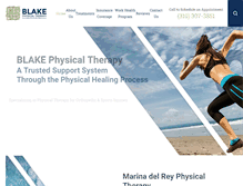 Tablet Screenshot of blakephysicaltherapy.com